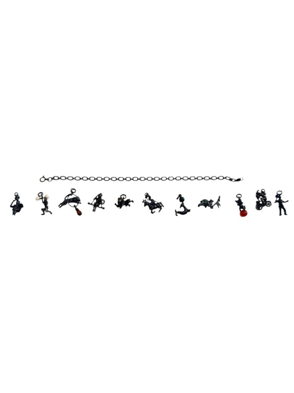Expressly Yours Circus Charm Bracelet Sterling Silver 12 Charms 8 Boxes Animals - Picture 2 of 16
